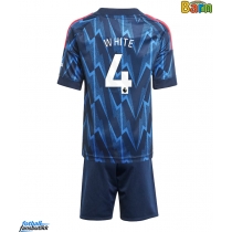 Arsenal Ben White #4 Bortedraktsett Barn 2025-26 Kortermet (+ Korte bukser)